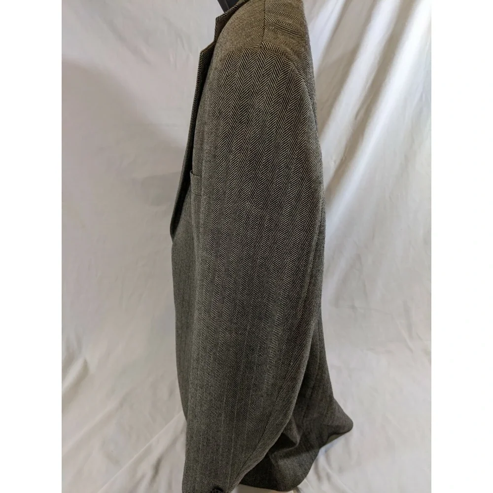 Lauren Ralph Lauren Wool Men's Jacket Blazer Chevron Two Button See Measurements